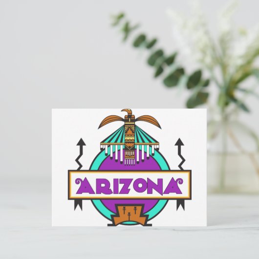 Thunderbird Shield Briefkaart (Staand voorkant)