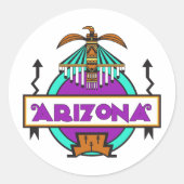 Thunderbird Shield Ronde Sticker (Voorkant)