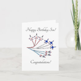 Thunderbird Son Birthday Card White Kaart