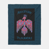 Thunderbird Southwest Art Native American Symbol Fleece Deken (Voorkant)