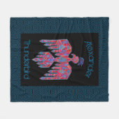 Thunderbird Southwest Art Native American Symbol Fleece Deken (Voorkant (Horizontaal))