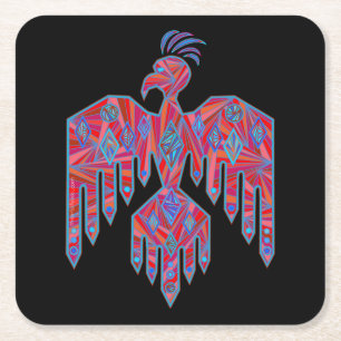 Thunderbird Southwest Art Native American symbool Kartonnen Onderzetters