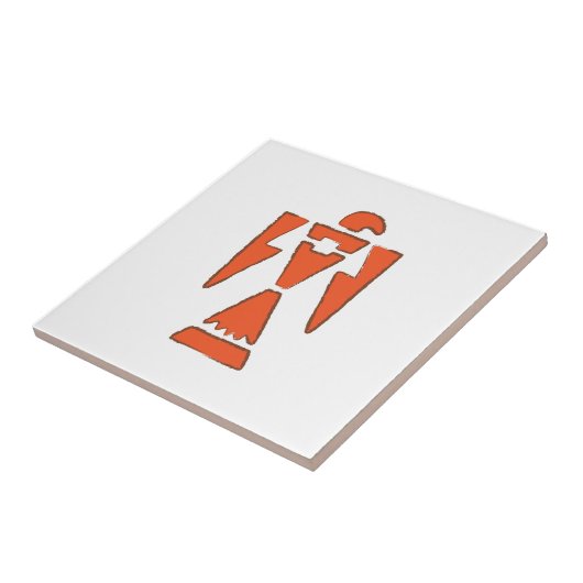 ThunderBird - Southwest Indian Design Tegeltje (Zijkant)