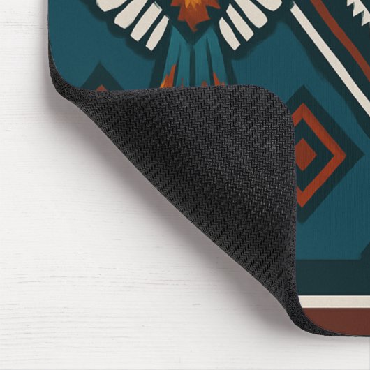 Thunderbird Spirit Tribal Pattern Muismat (Hoek)