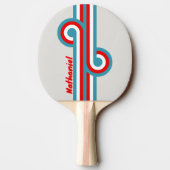 Thunderbird Stripe Loop met naam Tafeltennisbatje (Achterkant)