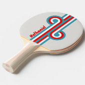 Thunderbird Stripe Loop met naam Tafeltennisbatje (Voorkant Gekanteld)