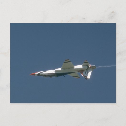 Thunderbird T-38 Jet ondersteboven Briefkaart (Voorkant)