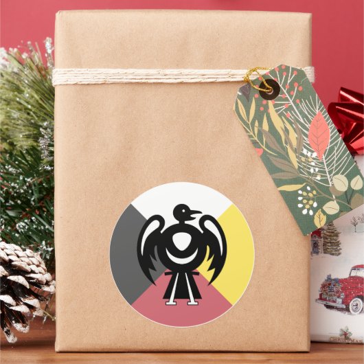 Thunderbird V2 Ronde Sticker (Feestdagen)