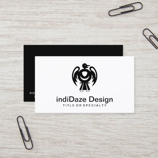 Thunderbird V2 Visitekaartje (Voorkant / Achterkant in situ)