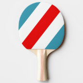 Thunderbird Vet Gestreepte Tafeltennisbatje (Achterkant)