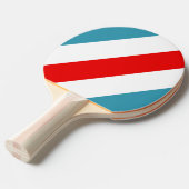 Thunderbird Vet Gestreepte Tafeltennisbatje (Voorkant Gekanteld)