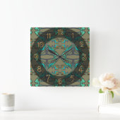 Thunderbird Vierkante Klok (Huis)