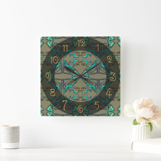 Thunderbird Vierkante Klok (Huis)