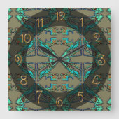 Thunderbird Vierkante Klok (Voorkant)