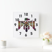 Thunderbird Wall Clock Vierkante Klok (Huis)