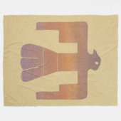 Thunderbird Waterverf Fleece Deken (Voorkant (Horizontaal))