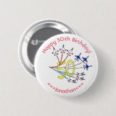 Thunderbirds 50e verjaardag Badge Ronde Button 5,7 Cm (Voorkant /achterkant)