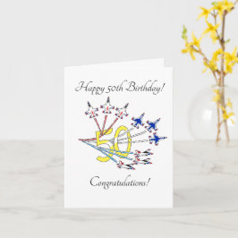 Thunderbirds 50th - Verjaardagskaart Wit Kaart