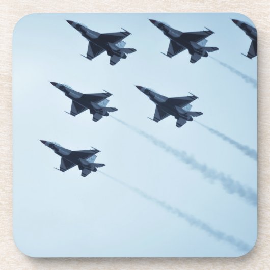 Thunderbirds F-16 vliegshow Bier Onderzetter (Voorkant)