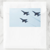 Thunderbirds F-16 vliegshow Rechthoekige Sticker (Tas)