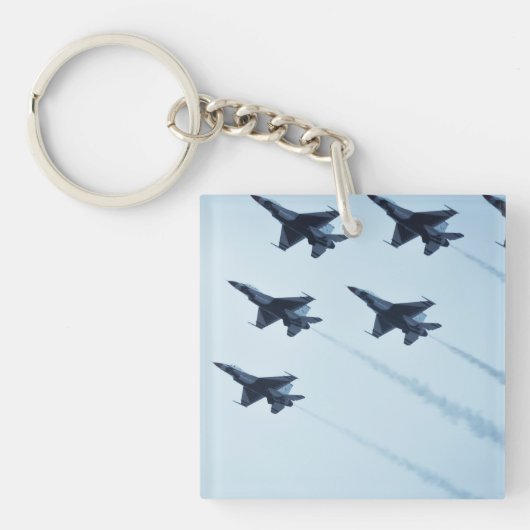 Thunderbirds F-16 vliegshow Sleutelhanger (Voorkant)