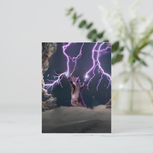 Thunderbolkat Briefkaart (Staand voorkant)