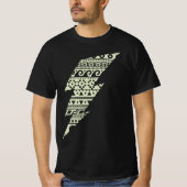 Thunderbolt, Griekse sleutel, Surfer Wave T-shirt (Voorkant)
