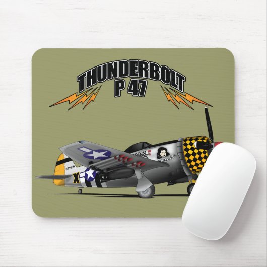 Thunderbolt P47 Mousepad Muismat (Met muis)