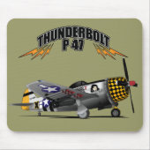 Thunderbolt P47 Mousepad Muismat (Voorkant)