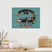 ThunderBolt P47 Poster (Keuken)