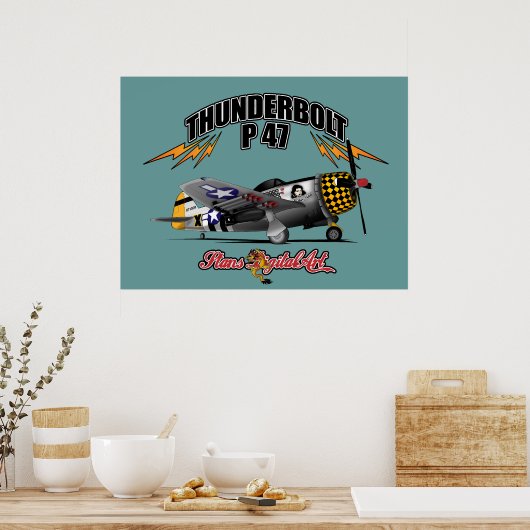 ThunderBolt P47 Poster (Keuken)
