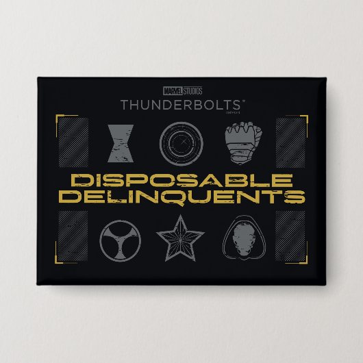 Thunderbolts* | Disposable Delinquents Button (Voorkant)