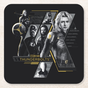 Thunderbolts* Groepsstrip Kartonnen Onderzetters