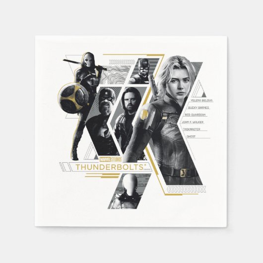 Thunderbolts* | Groepsstrip Servet (Voorkant)