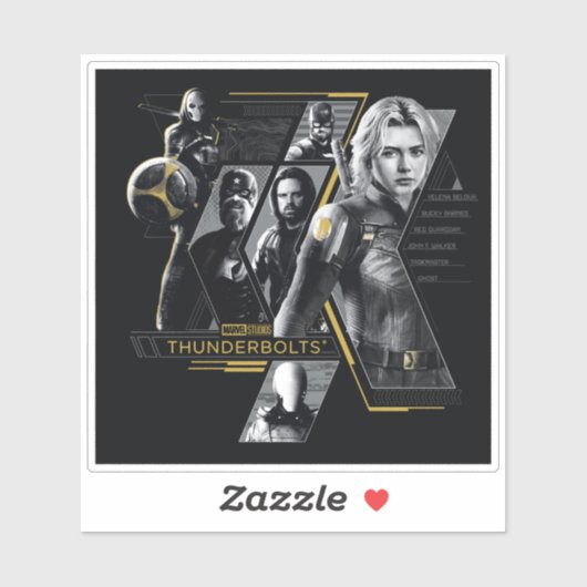Thunderbolts* | Groepsstrip Sticker (Vel)
