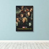 Thunderbolts* | Group Fighting Theatrical Canvas Afdruk (Insitu (Houten vloer))