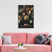 Thunderbolts* | Theatrale gevechtsgroep Canvas Afdruk (Insitu (Woonkamer))
