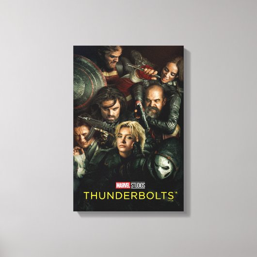 Thunderbolts* | Theatrale gevechtsgroep Canvas Afdruk (Voorkant)