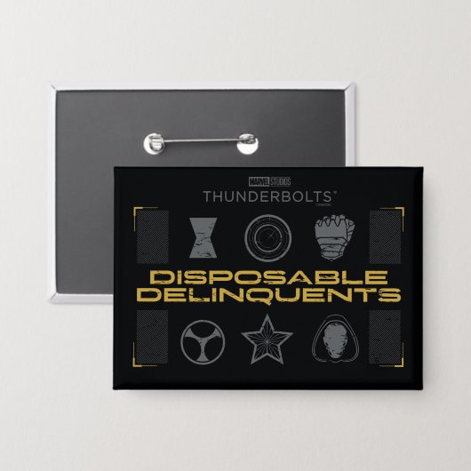 Thunderbolts* | Wegwerpbastaards Button (Voorkant / Achterkant)
