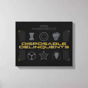 Thunderbolts*   Wegwerpbastaards Canvas Afdruk