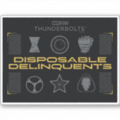 Thunderbolts* | Wegwerpbastaards Sticker (Voorkant)