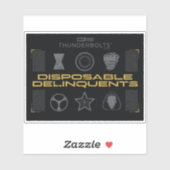 Thunderbolts* | Wegwerpbastaards Sticker (Vel)