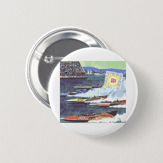  Thunderboot Racing Ronde Button 5,7 Cm (Voorkant /achterkant)