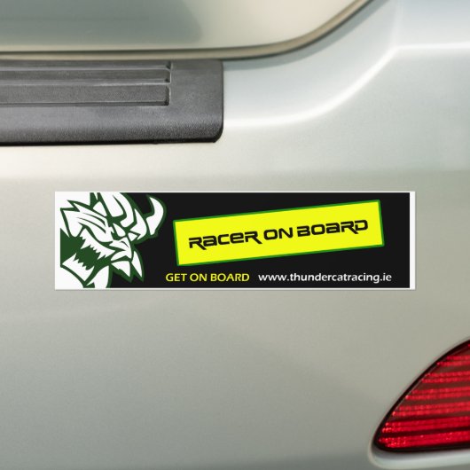 Thundercat Racing - Racer On Board Bumpersticker (Op auto)