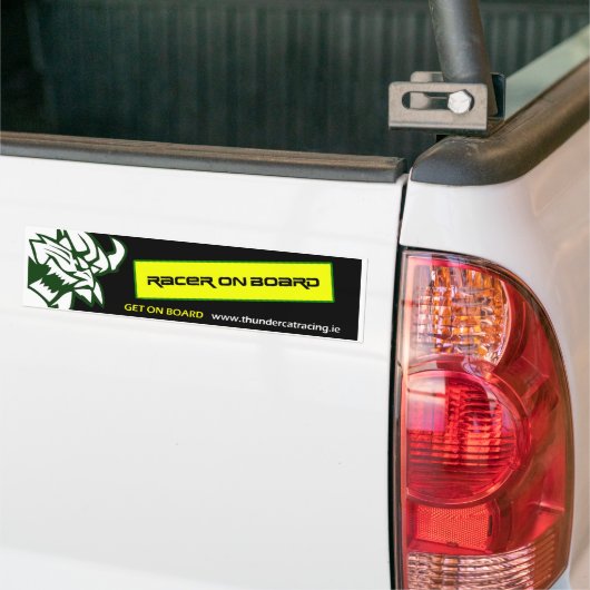 Thundercat Racing - Racer On Board Bumpersticker (Op Truck)