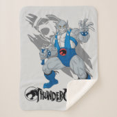 ThunderCats | Afbeelding Panthro-teken Sherpa Deken (Voorkant)