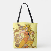 ThunderCats | Afbeelding van het Cheetara-teken Tote Bag (Achterkant)