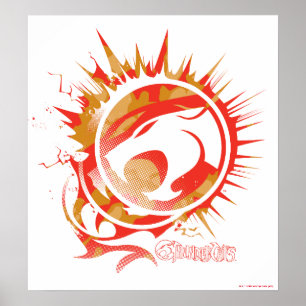 ThunderCats   Explosief grafisch Logo Poster