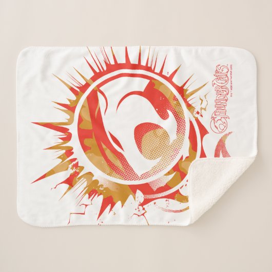 ThunderCats | Explosive Logo Graphic Sherpa Deken (Voorkant (horizontaal))