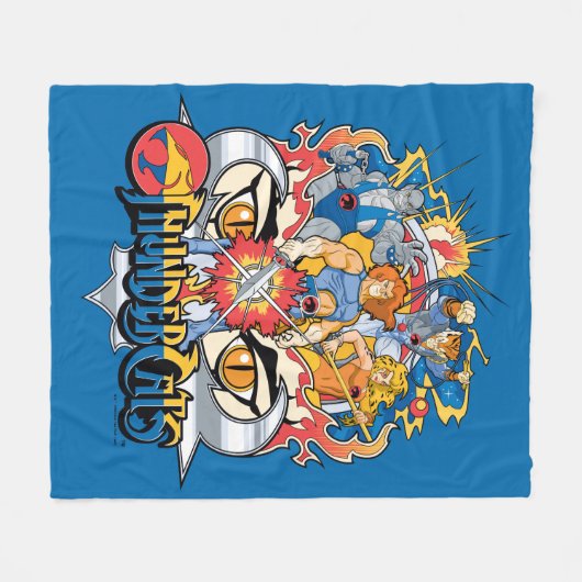 ThunderCats | Firey Group Graphic Fleece Deken (Voorkant (Horizontaal))